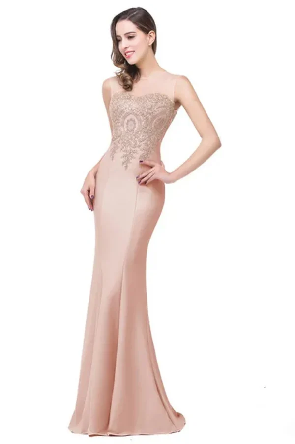 Gold Wedding Dresses Royal Blue Mermaid Sweetheart Lace Evening Gown